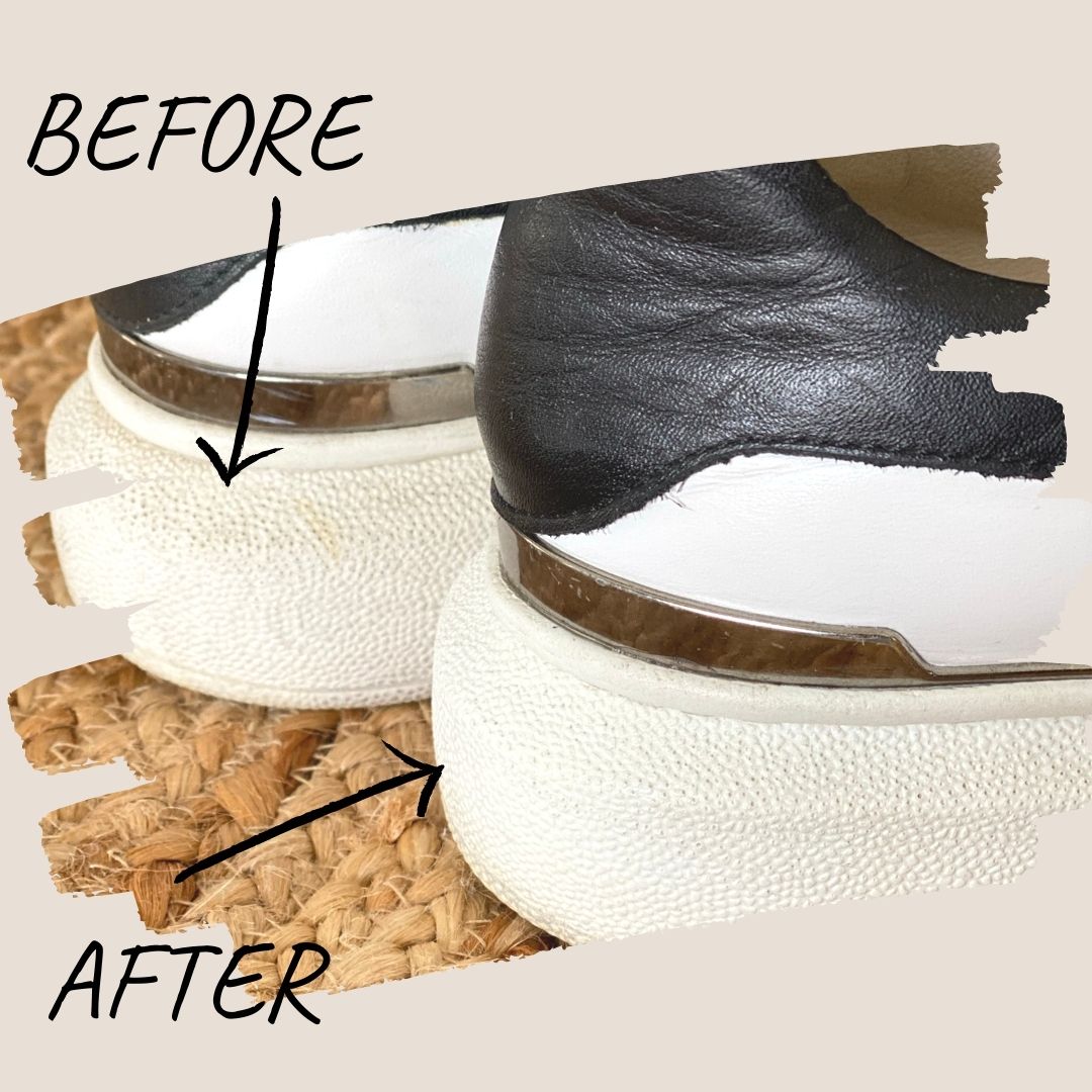 How to Clean White Shoe Soles
