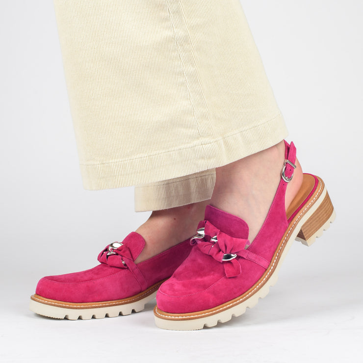 Bresley Dosile Hot Pink Shoe Model Shot. Womens size 42 shoes