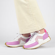 Gelato Freelance Smokey Grape Sneaker Side Model Shot. Size 46 womens shoes
