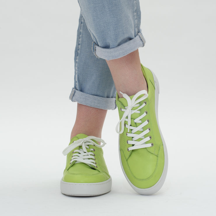 Rilassare Tether Lime Model Shot. Size 45 womens shoes