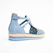 Django and Juliette Accra Rose Sandals back. Size 44 womens shoes