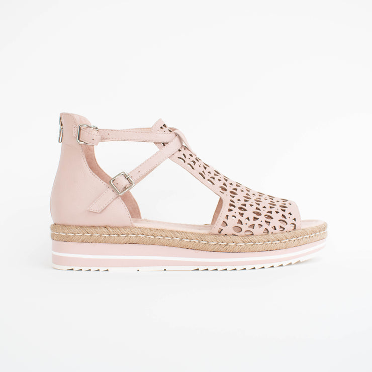 Django and Juliette Accra Rose Sandals side. Size 42 womens shoes