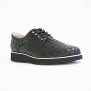 Gelato Addiction Black Weave Shoes front. Size 43 womens shoes