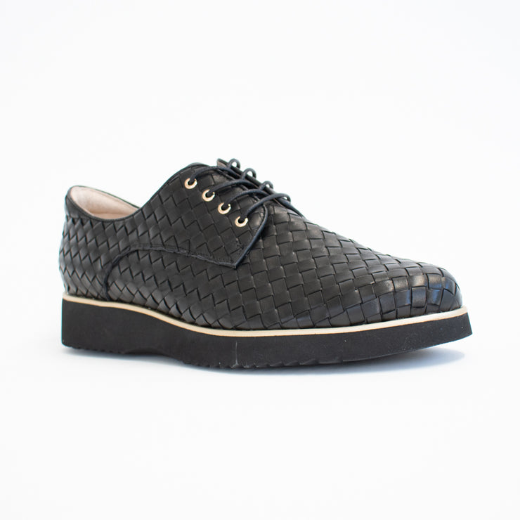 Gelato Addiction Black Weave Shoes front. Size 43 womens shoes