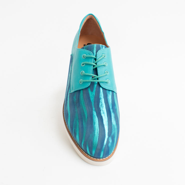 Bresley Addiction Turquoise Stripe Shoes top. Size 46 womens shoes