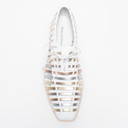 DJ Akiko White Metallic Multi Shoe top. Size 42 womens shoes