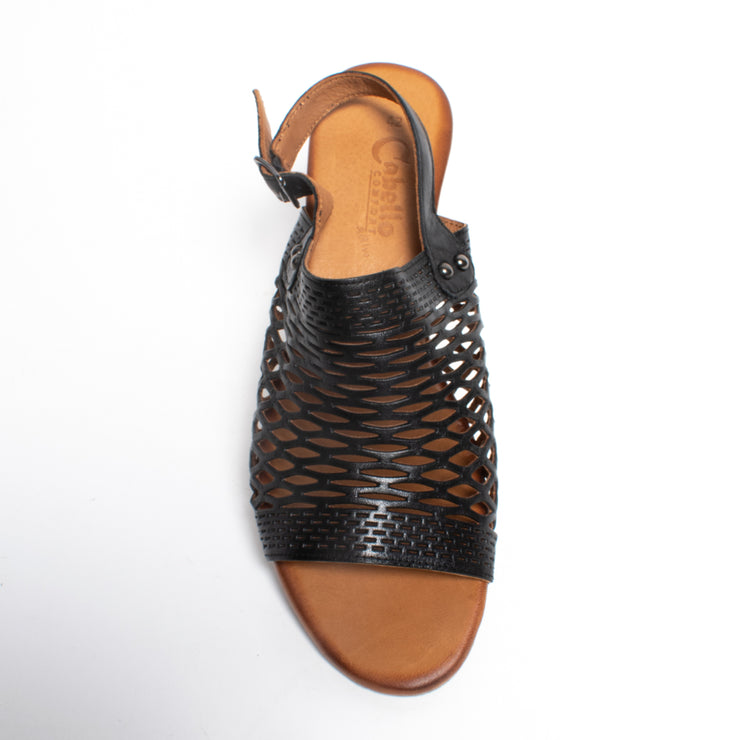 Cabello Alaca Black Sandal top. Size 43 womens shoes