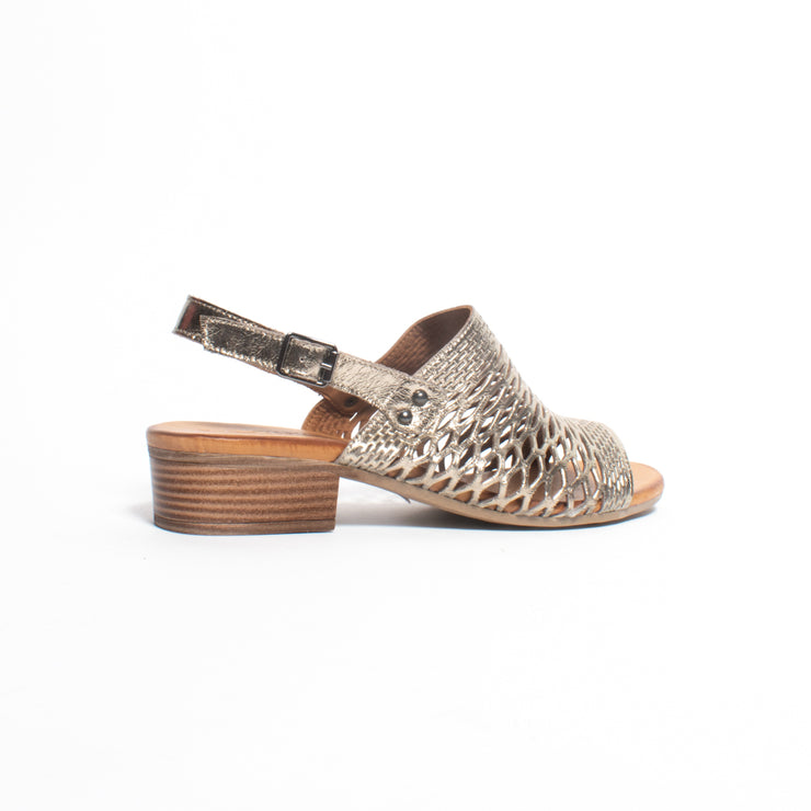 Cabello Alaca Pewter Sandal back. Size 44 womens shoes