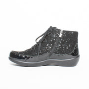 Ziera Alexia Black Sparkle Ankle Boot inside. Size 45 womens shoes