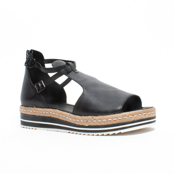 Django and Juliette Alexys Black Sandal front. Size 43 womens shoes