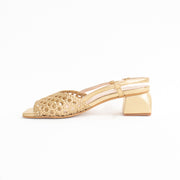 Dansi Alicante Soft Gold Sandals inside. Size 45 womens shoes