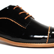 Bresley Alpopo Black Patent Shoe detail. Size 42 womens shoes