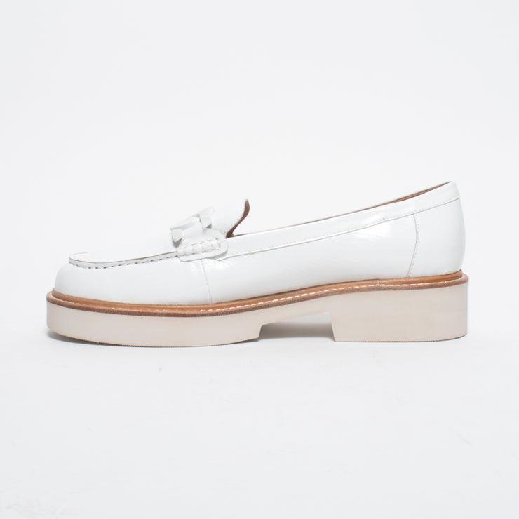 Bresley Alton S White Patent Loafer inside. Size 45 womens shoes