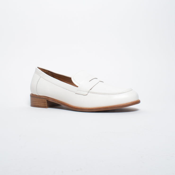Bresley Angie White Loafer front. Size 43 womens shoes