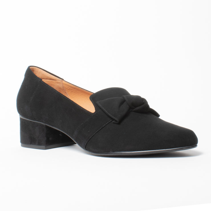 Bresley Ansett Black Suede Shoe front. Size 43 womens shoes