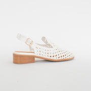 Bresley Apin White Shoes back. Size 44 womens shoes