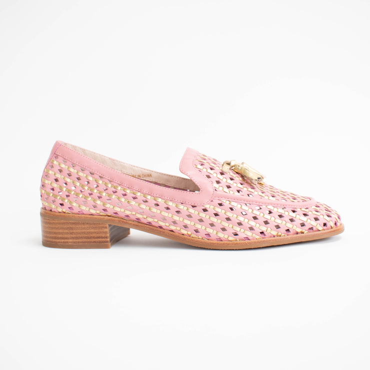 Bresley Apples Salmon Gilt Shoes side. Size 42 womens shoes