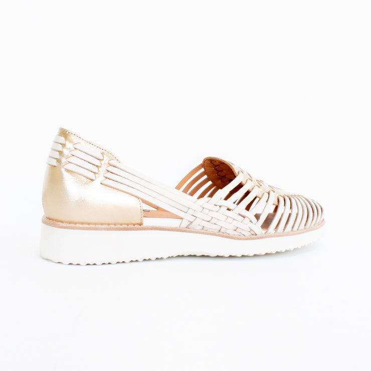 Gelato Apron Bone Gold Shoes back. Size 44 womens shoes