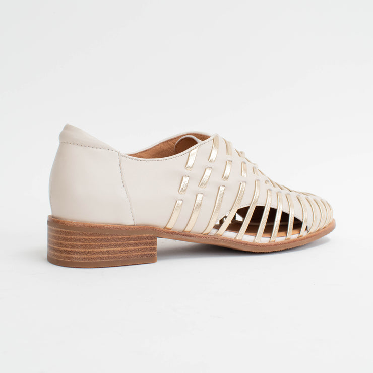Bresley Arco Bone Gold Shoes back. Size 44 womens shoes