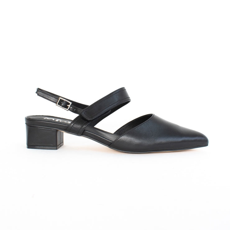 Minx Astrid Black Shoe Black side. Size 42 womens shoes