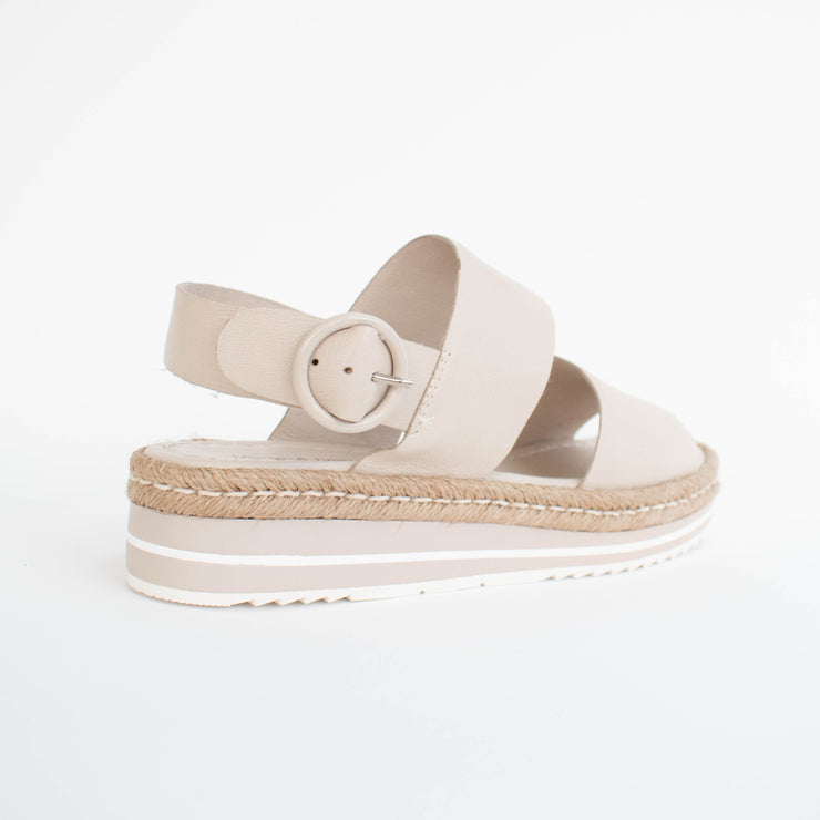 Django and Juliette Atha Vanilla Sandals back. Size 44 womens shoes