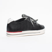 Ziera Audry Black White Sole Sneakers back. Size 44 womens shoes