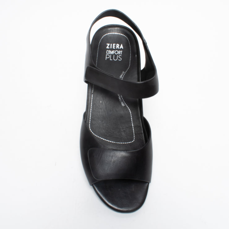Ziera Ava Black Sandal top. Size 43 womens shoes
