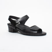 Ziera Ava Black Sandal front. Size 43 womens shoes