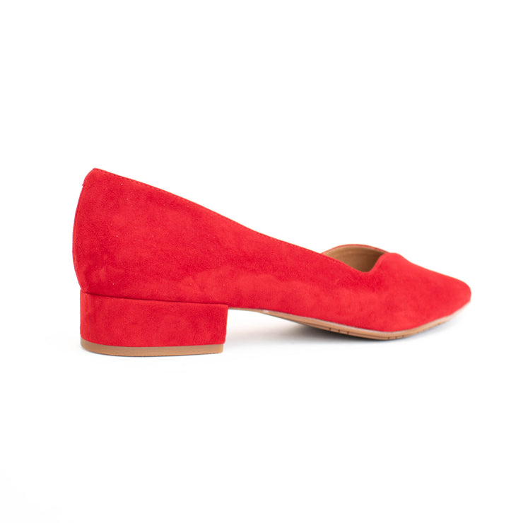 Hush Puppies Ava Red Suede Shoes back. Size 12 womens shoes