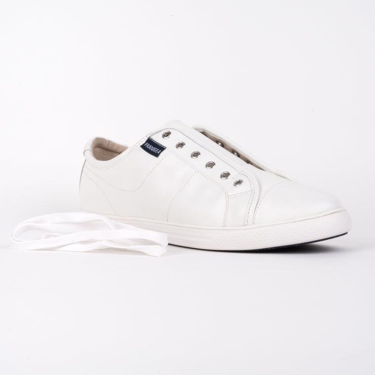 Frankie4 Nat II White Sneakers Front. Size 10 womens shoes