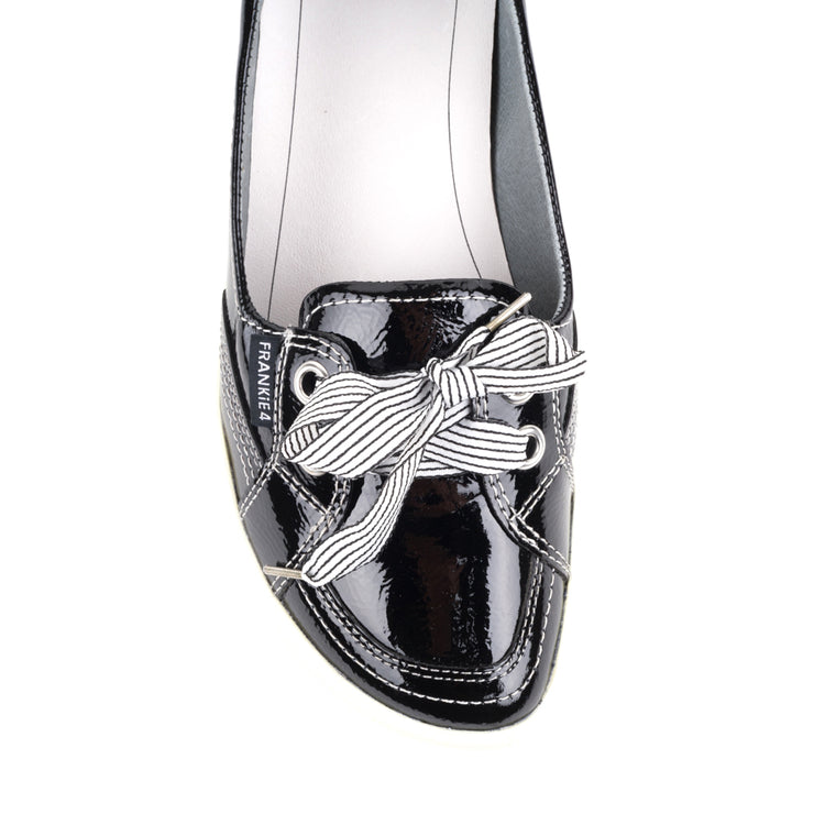 Frankie4 Sophie Black Patent Model Shot toe. Size 10 womens shoes