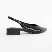 Hush Puppies Azula Black Patent Shoes back. Size 12 womens shoes