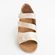 Ziera Bardot XW Smudge Metal Sandals top. Sze 42 womens shoes