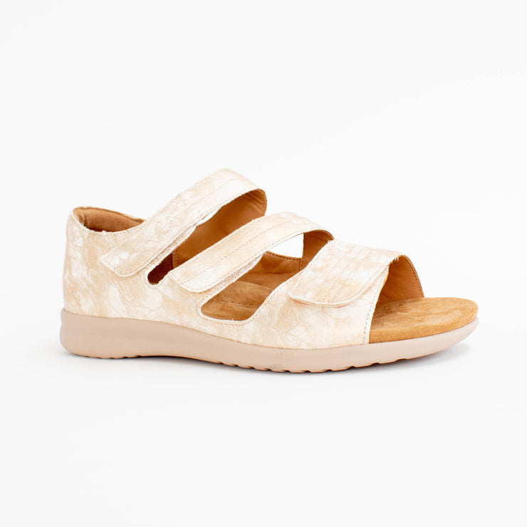 Ziera Bardot XW Smudge Metal Sandals front. Sze 43 womens shoes