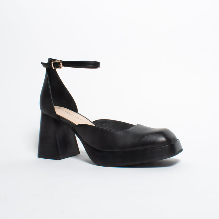 Tamara London Bandy Black Sandal front. Size 43 womens shoes