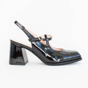 Tamara London Baylor Black Patent Shoes side. Size 42 womens shoes