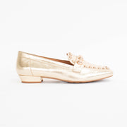 Tamara London Beiha Gold Shoes side. Size 42 womens shoes