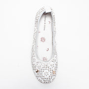 Django and Juliette Beja White Ballet Flat top. Size 42 womens shoes