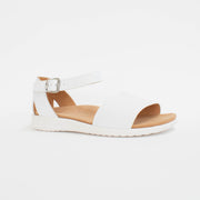 Ziera Beverly White Sandals front. Size 43 womens shoes