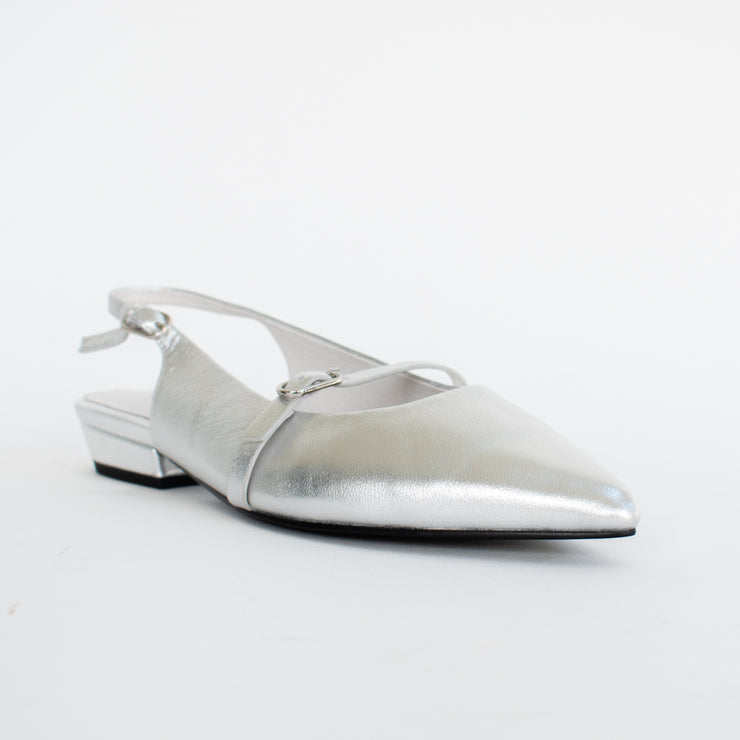 Tamara London Bias Silver Shoe front. Size 43 womens shoes