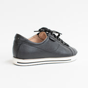 Frankie4 Nat III Black White Sneakers back. Size 12 womens shoes