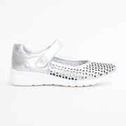 Klouds Blissed Silver Shoes side. Size 42 womens shoes