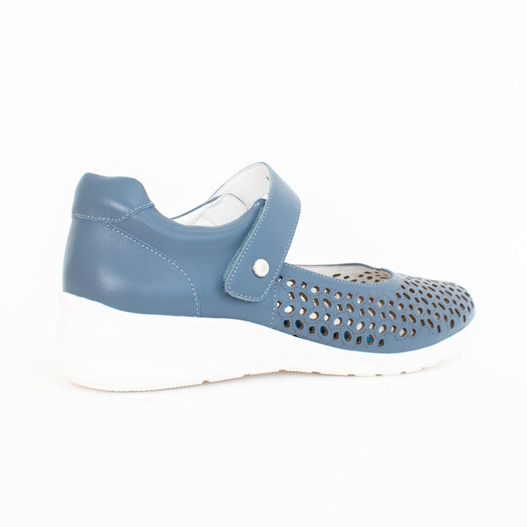 Klouds Blissed Denim Shoes back. Size 44 womens shoes