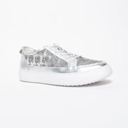 Gelato Boss Soft Silver Pearl Sneaker front. Size 43 womens shoes