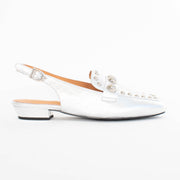 Tamara London Breann Silver Shoes side. Size 42 womens shoes