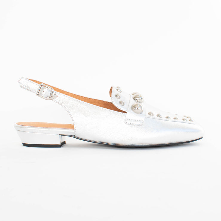 Tamara London Breann Silver Shoes side. Size 42 womens shoes