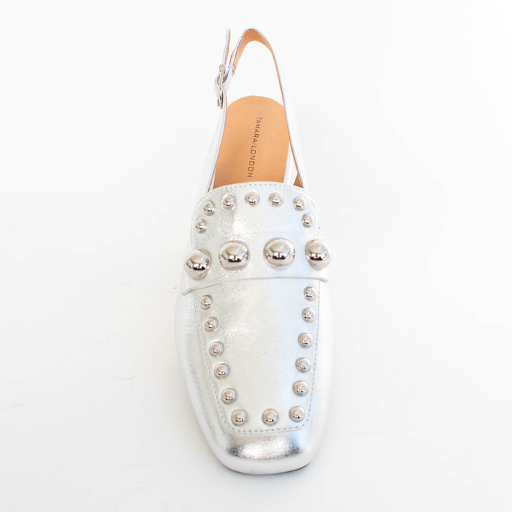 Tamara London Breann Silver Shoes top. Size 46 womens shoes