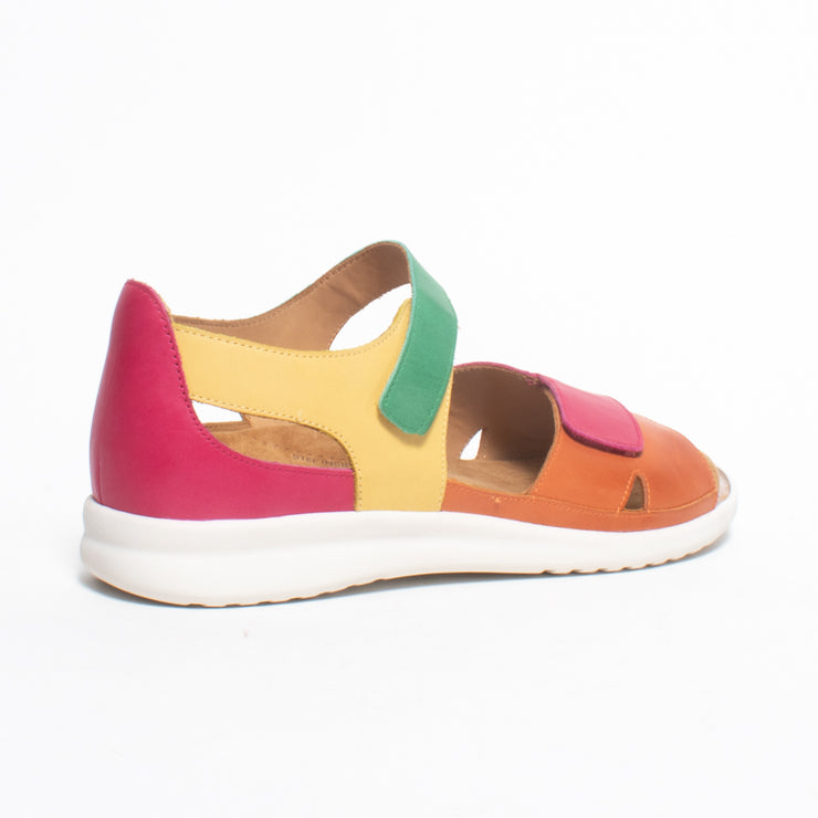 Ziera Bronn Bright Multi Sandal back. Size 44 womens shoes