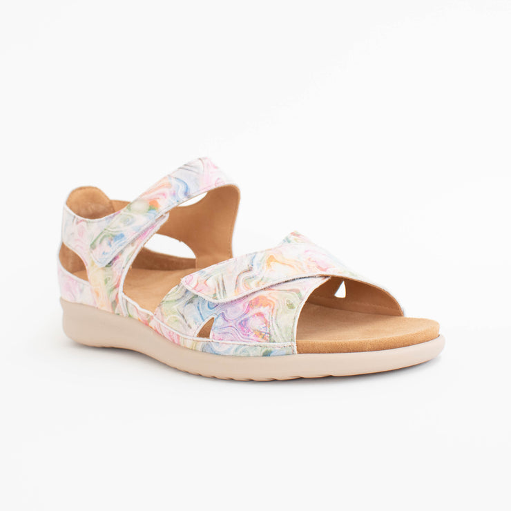 Ziera Bronn XW Nude Floral Sandals front. Size 43 womens shoes