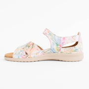 Ziera Bronn XW Nude Floral Sandals inside. Size 45 womens shoes